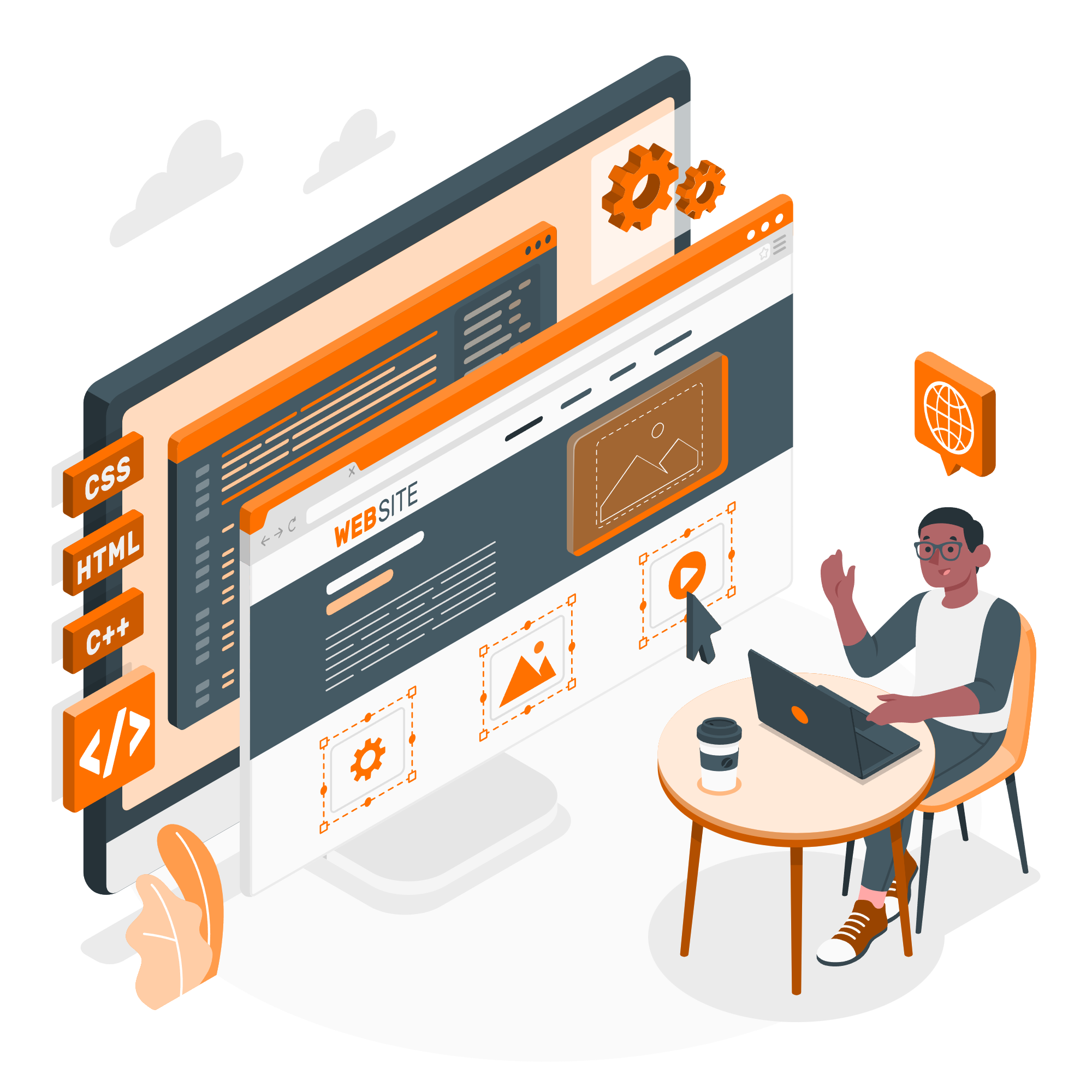 Website designer-amico